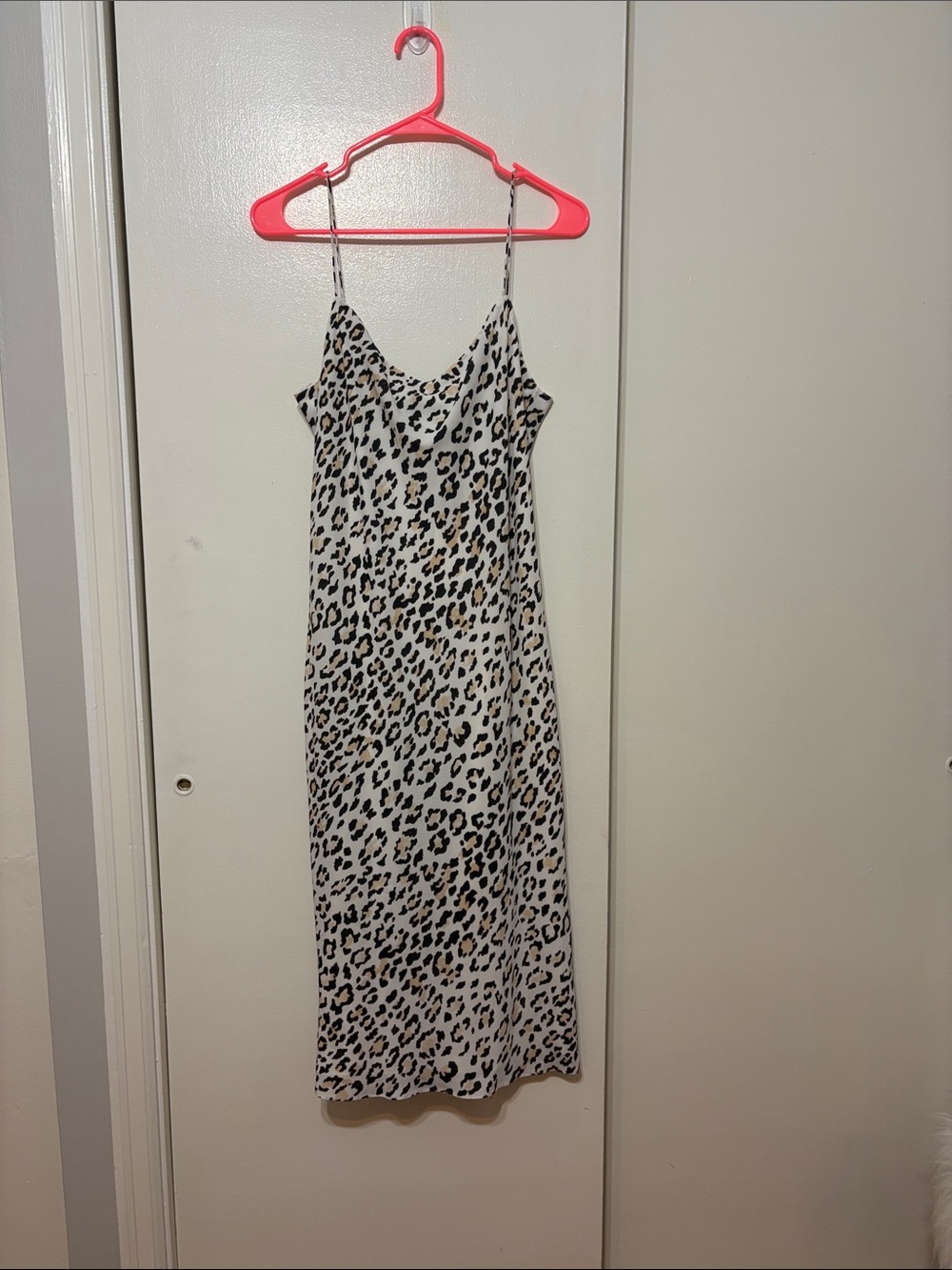 NWT Theory Leopard Print Slip Dress sz M